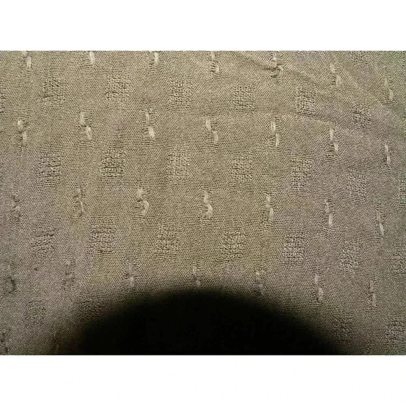 Free People The Best Blouse Button Top Crochet Open Back in Forest Green Boho - Picture 4 of 11